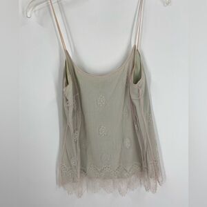 Emanuel Ungaro Women’s Lined Lace Tank Blouse size 46 (14US)